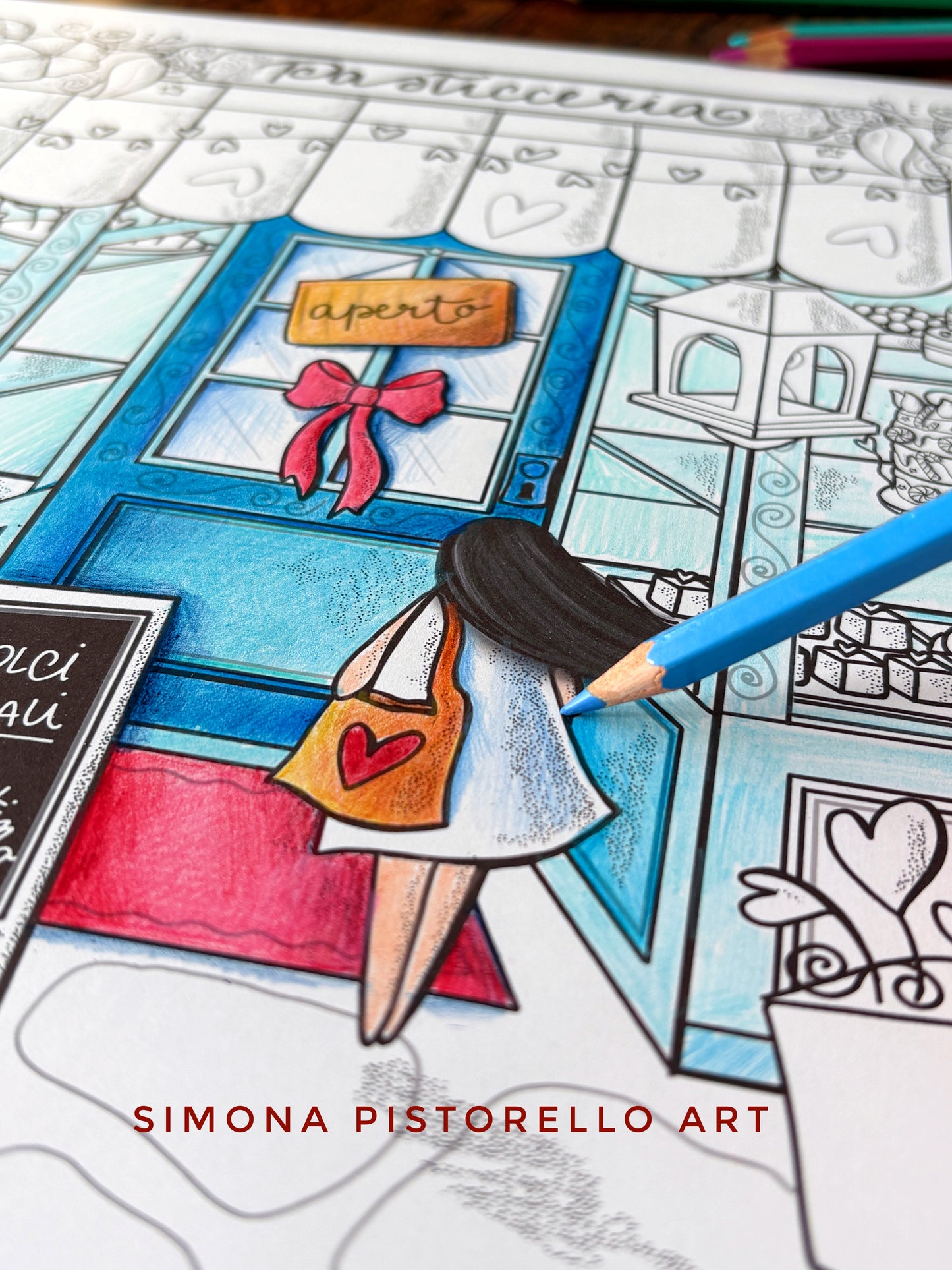 "Un dolce San Valentino" - MAXI pdf da colorare