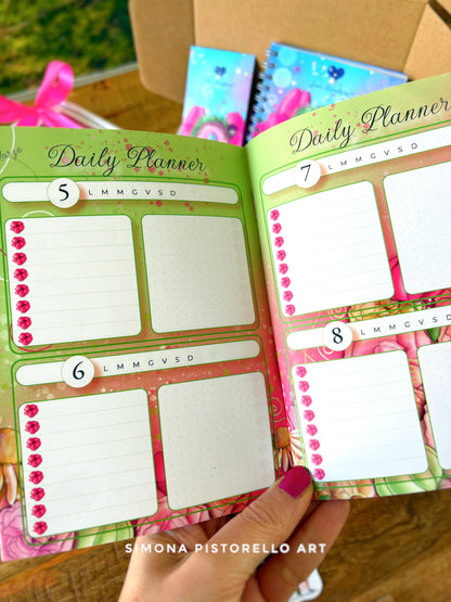 Planner di Primavera - mensile (da marzo a maggio), perpetuo + 1 sticker tulipani in OMAGGIO