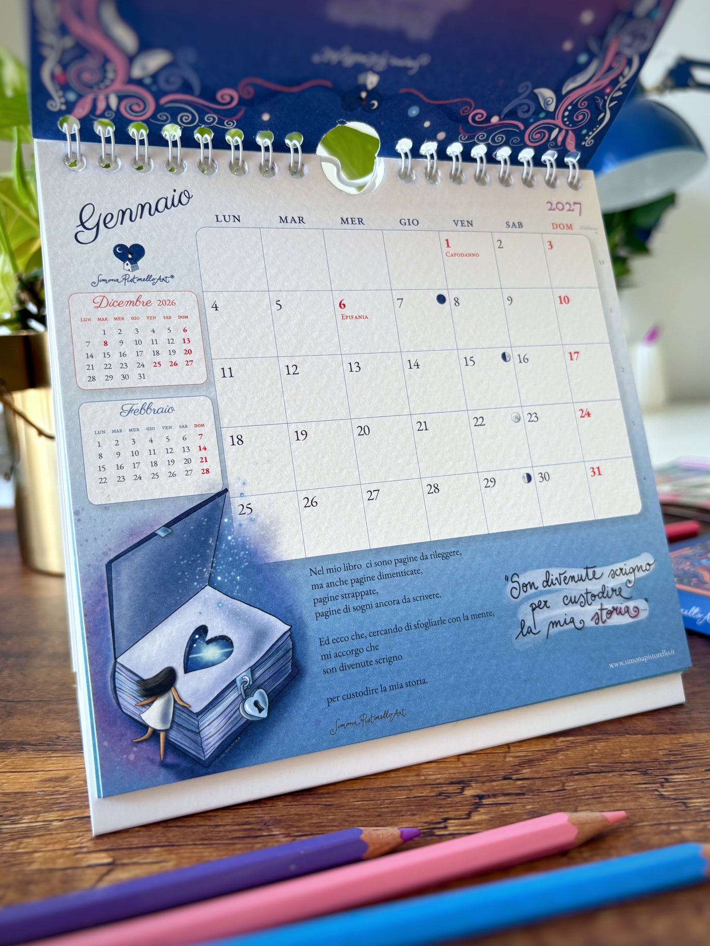 Calendario da tavolo 2027