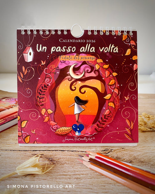 Calendario da tavolo 2026 - "Un passo alla volta, fidati del percorso" 16x17 cm