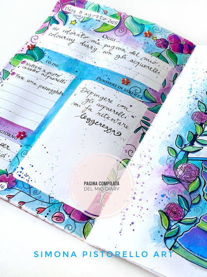 BUNDLE Colouring Diary + Planner d'Autunno + Segnalibro omaggio