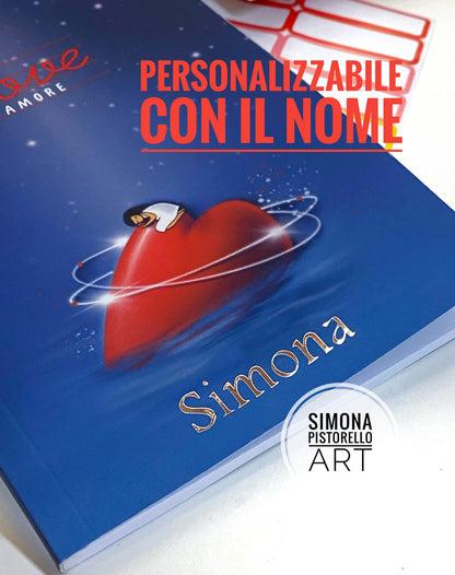 Taccuino Amore con copertina soft touch