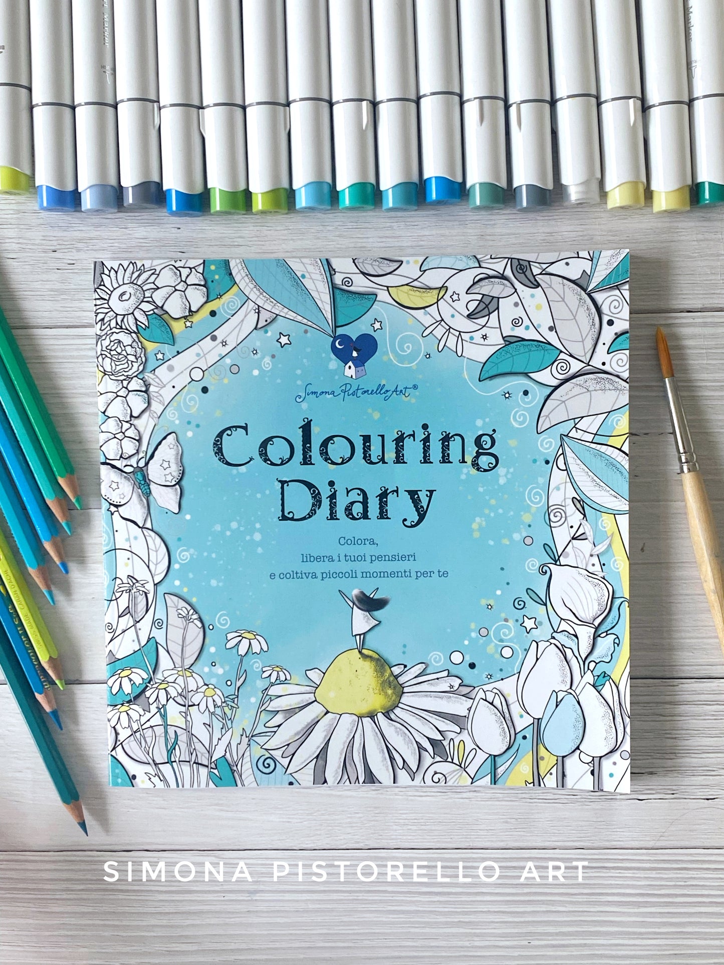 Colouring Diary  - con sticker in omaggio