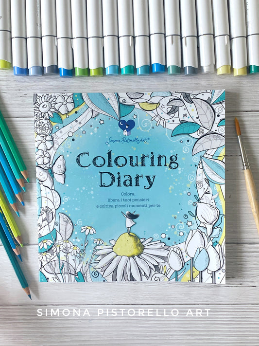 Colouring Diary  - con sticker in omaggio