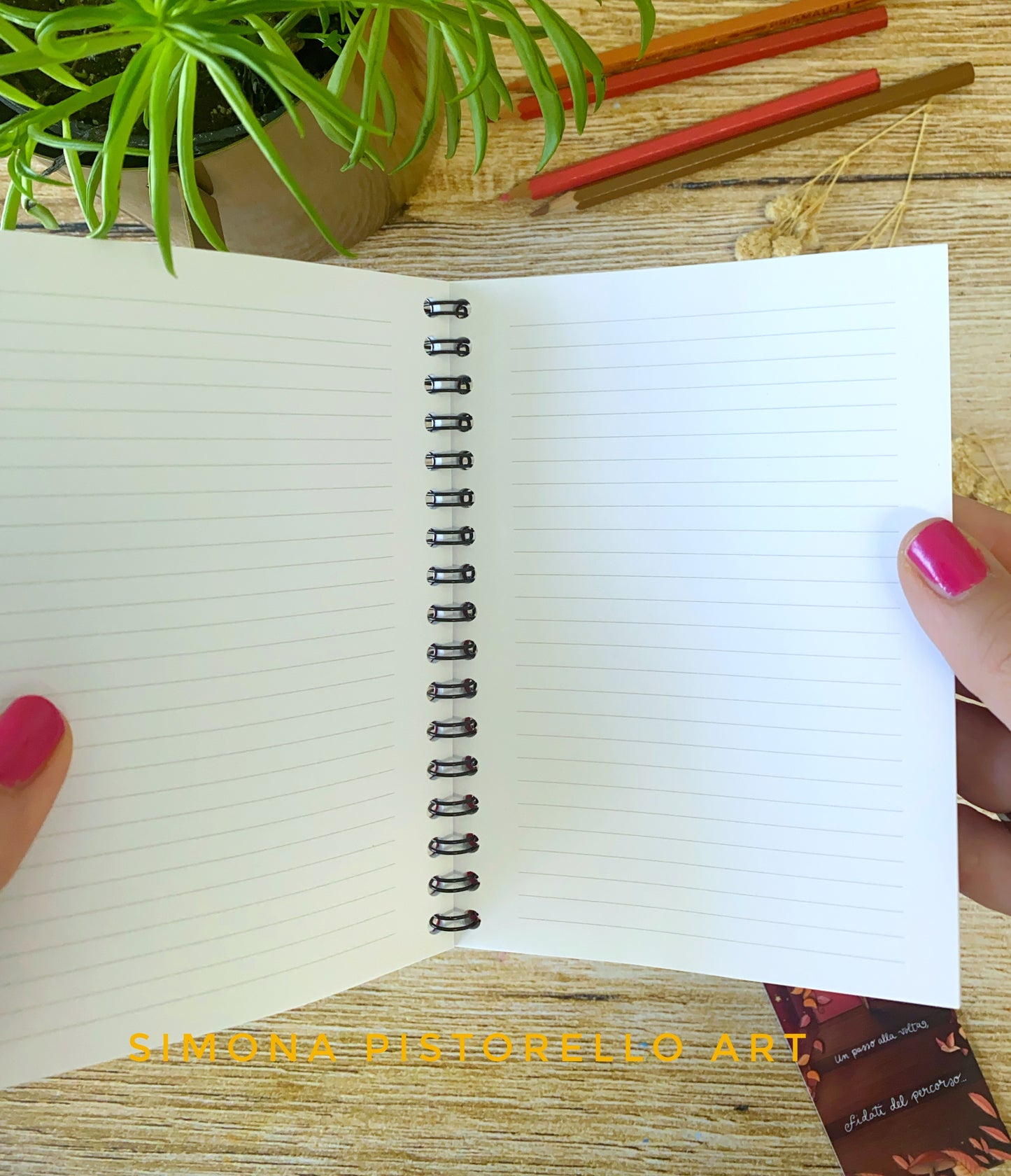 Quadernino A6 + Segnalibro "Un passo alla volta, fidati del percorso" - TERRA