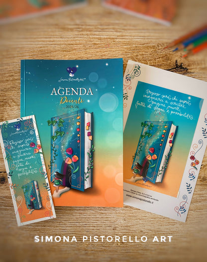 Agenda Docenti 2025/26 + Segnalibro e Stampa in OMAGGIO
