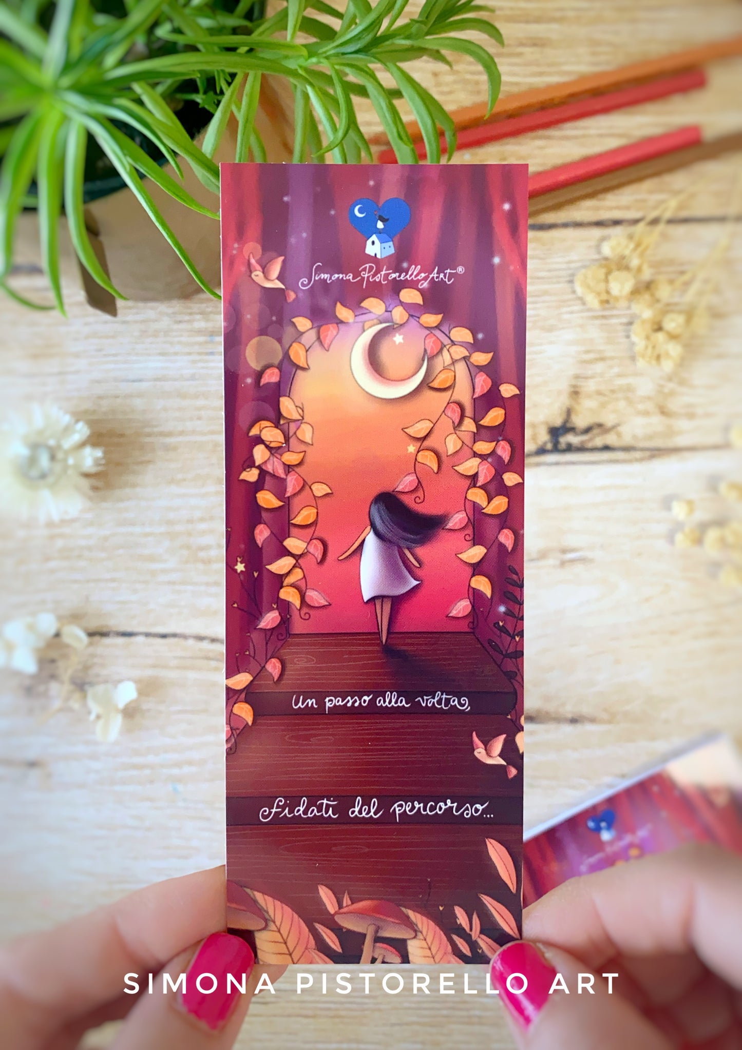 Segnalibro "Un passo alla volta, fidati del percorso" - color TERRA