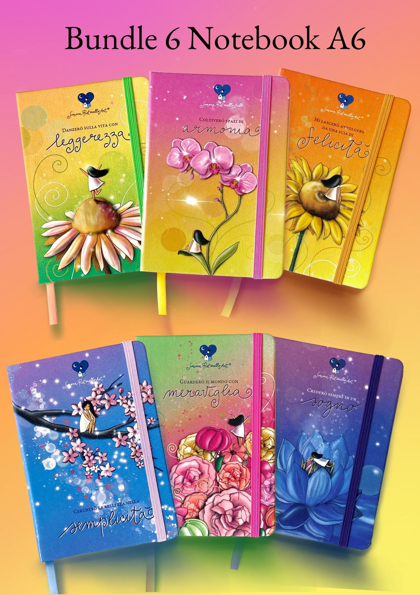 Bundle 6 Notebook Mix - A6