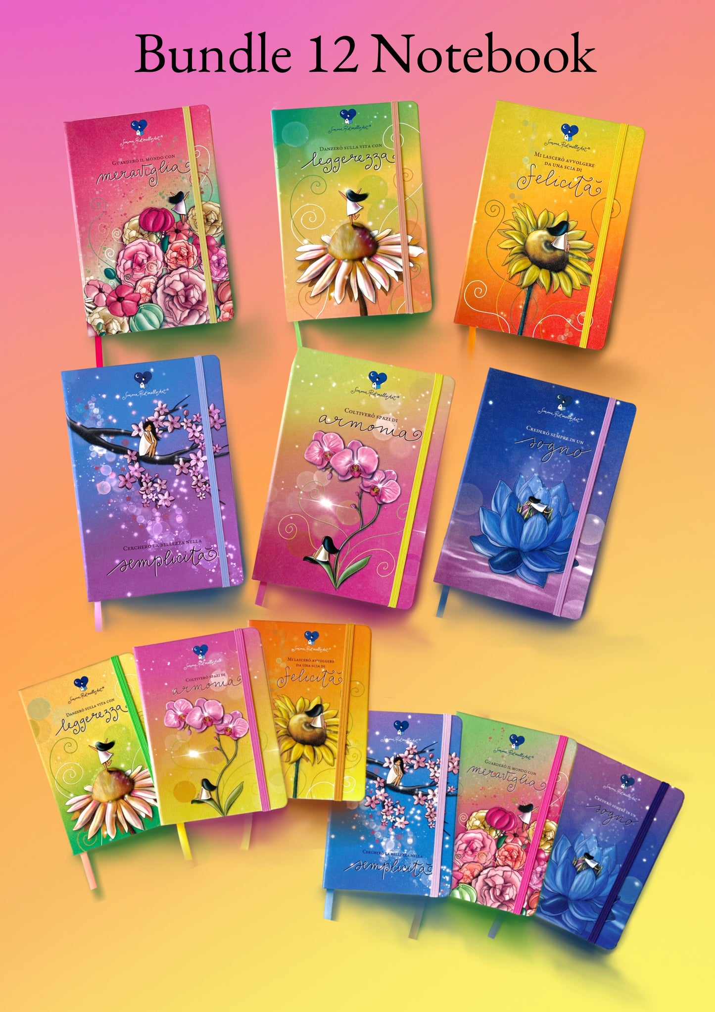 Bundle 12 Notebook (A5 e A6) Mix