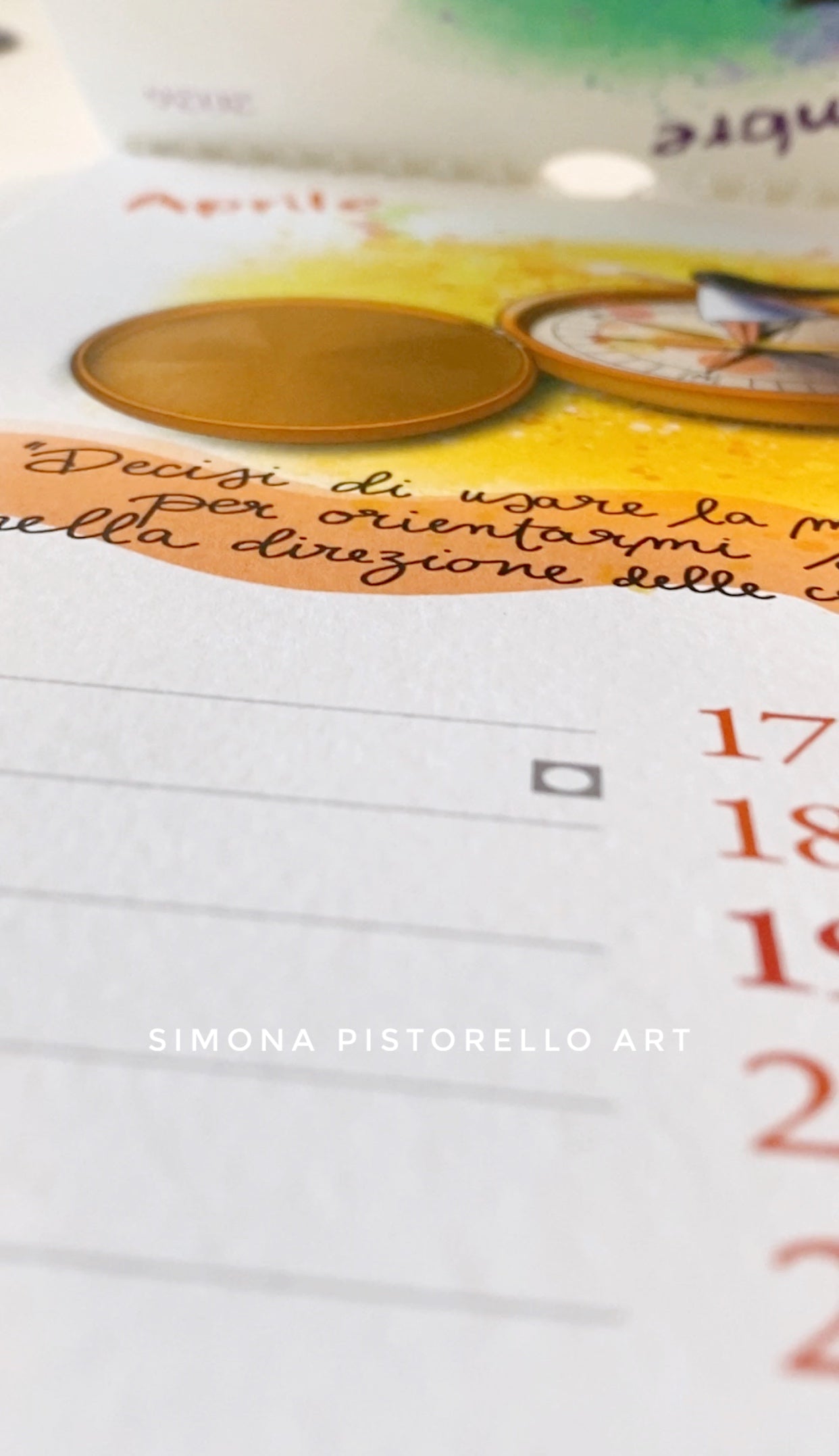 Calendario da parete 2026 - "Un passo alla volta, fidati del percorso" 16,5x44,5 cm