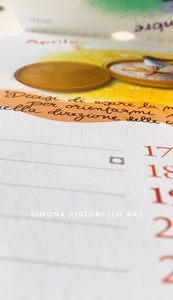 Calendario da parete 2026 - "Un passo alla volta, fidati del percorso" 16,5x44,5 cm