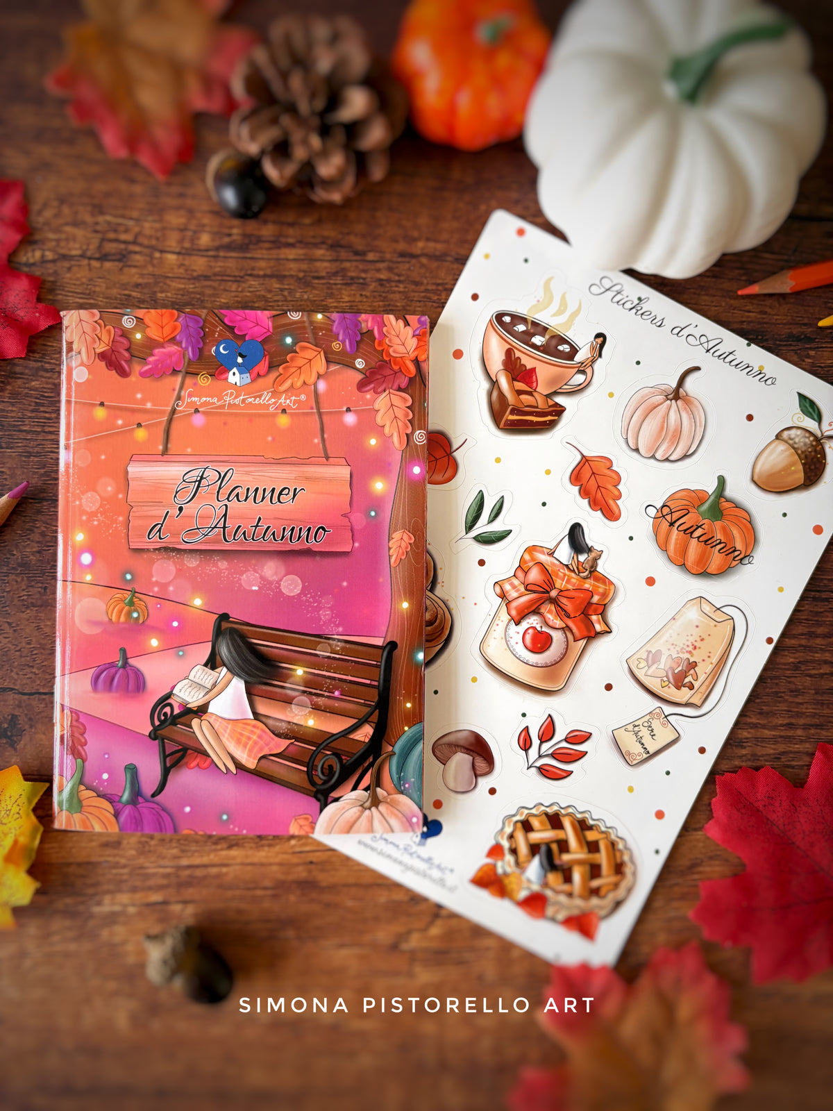 BUNDLE Planner d'Autunno + Foglio di Stickers