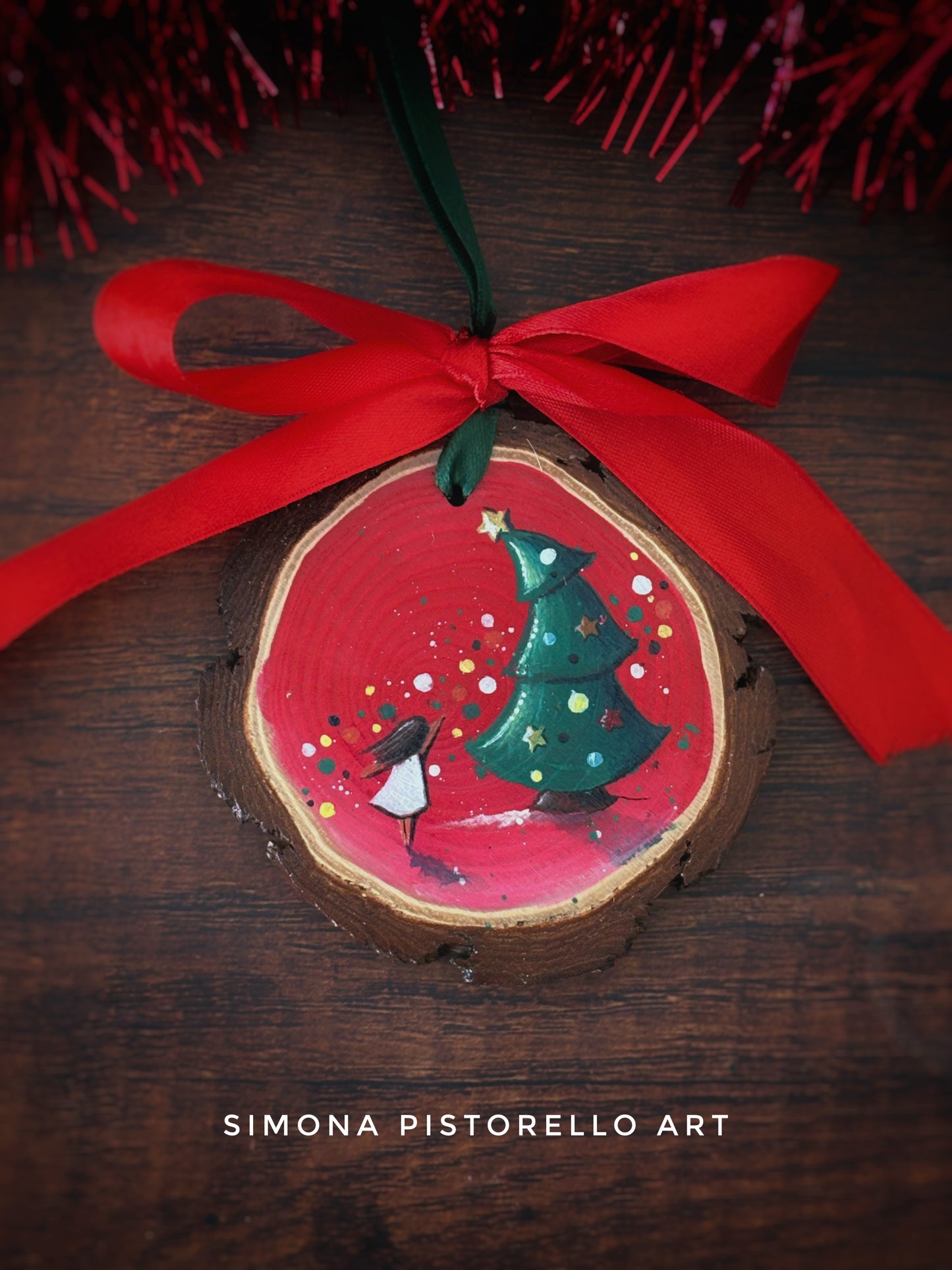 Bundle 15 Decorazioni Natalizie dipinte a mano