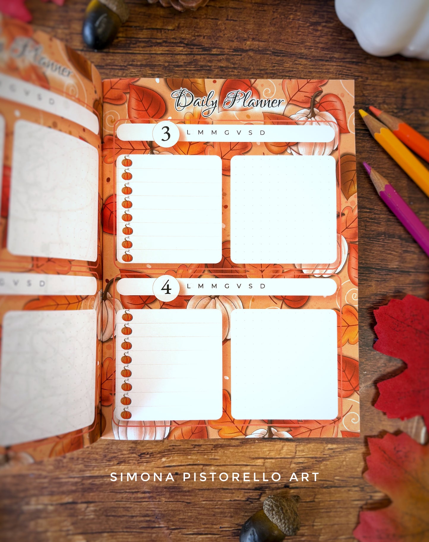 Planner d'Autunno - mensile (da settembre a novembre) - perpetuo