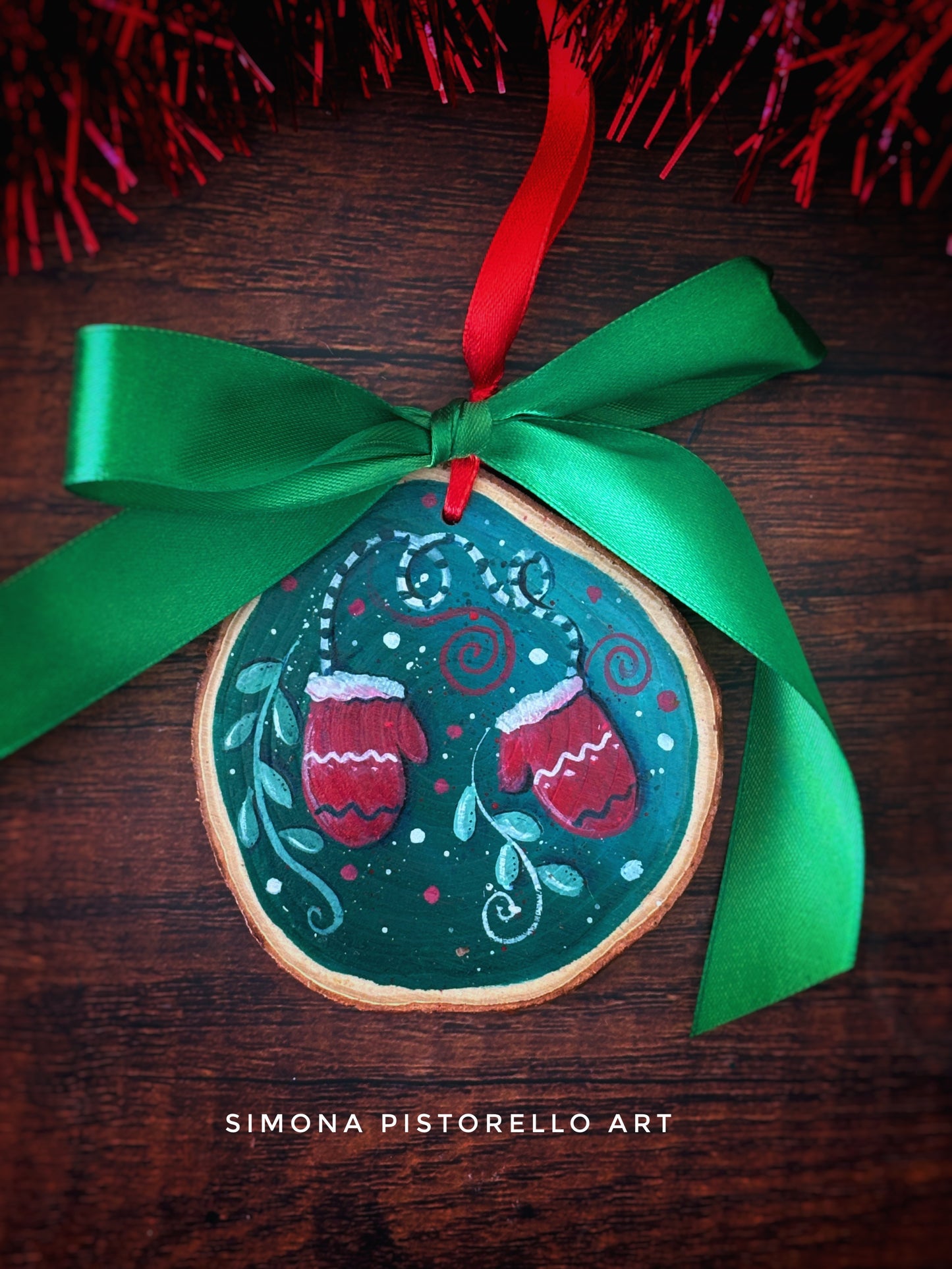 Bundle 15 Decorazioni Natalizie dipinte a mano