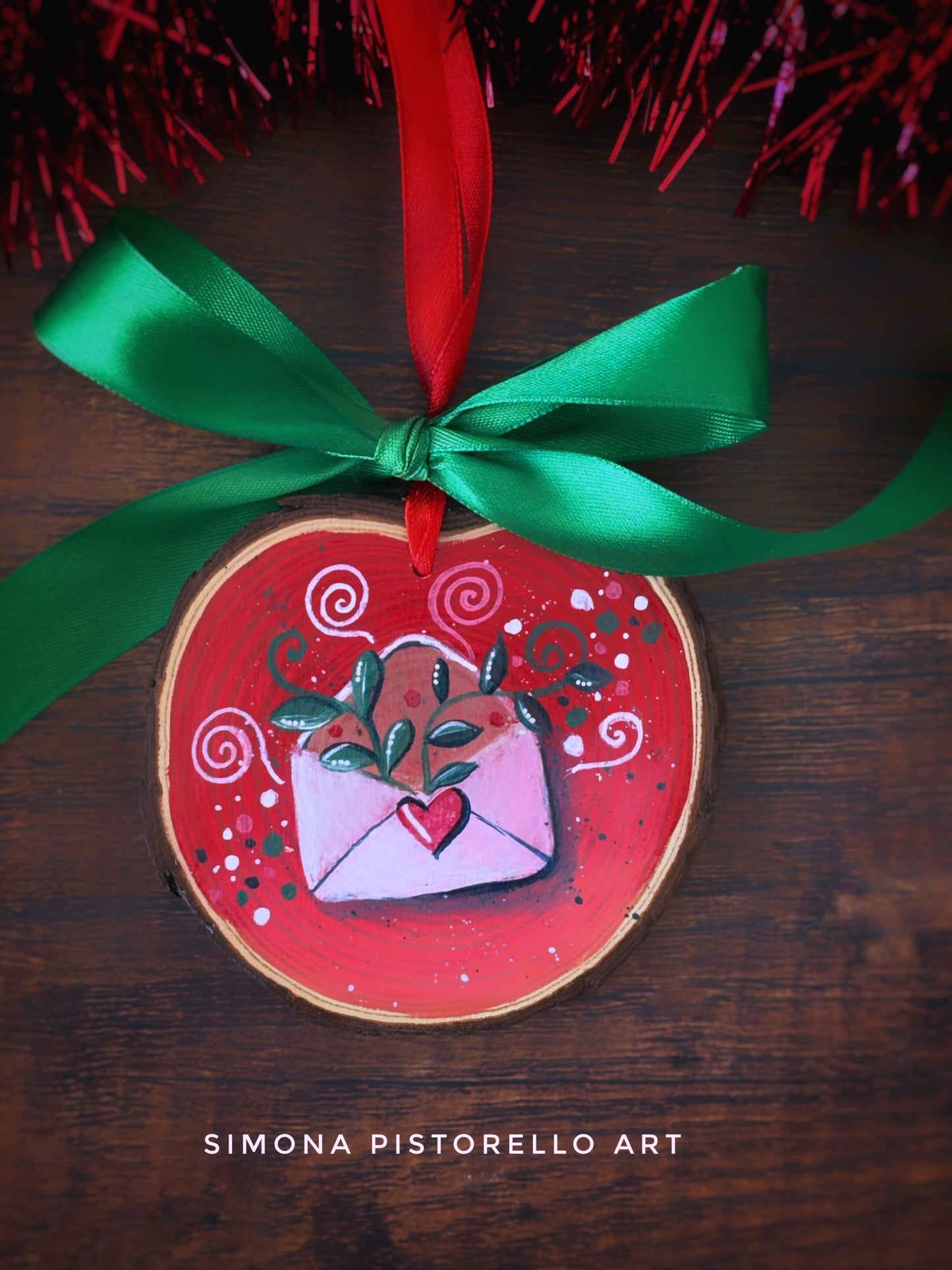 Decorazione di legno dipinta a mano - Lettera (personalizzabile con nome)