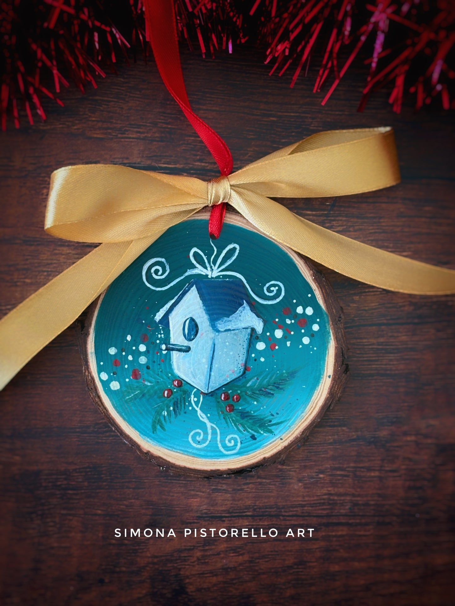 Bundle 15 Decorazioni Natalizie dipinte a mano