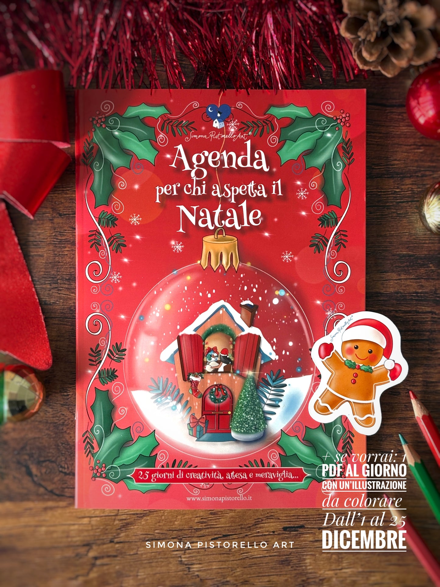 Agenda per chi aspetta il Natale + Sticker Pan di Zenzero OMAGGIO