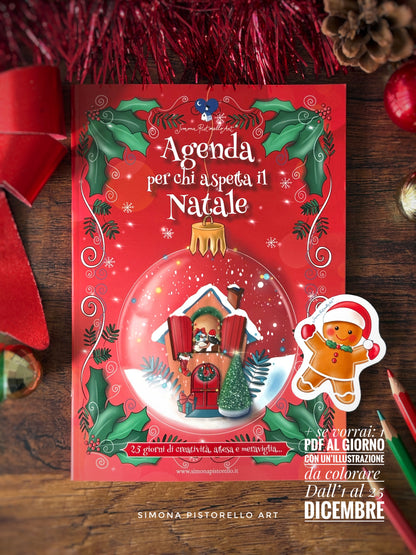 Agenda per chi aspetta il Natale + Sticker Pan di Zenzero OMAGGIO
