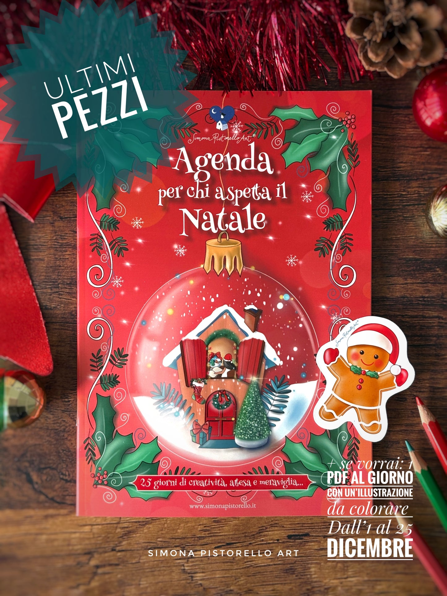Agenda per chi aspetta il Natale + Sticker Pan di Zenzero OMAGGIO