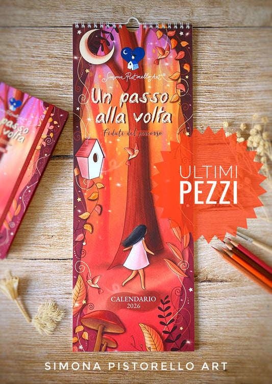 Calendario da parete 2026 - "Un passo alla volta, fidati del percorso" 16,5x44,5 cm