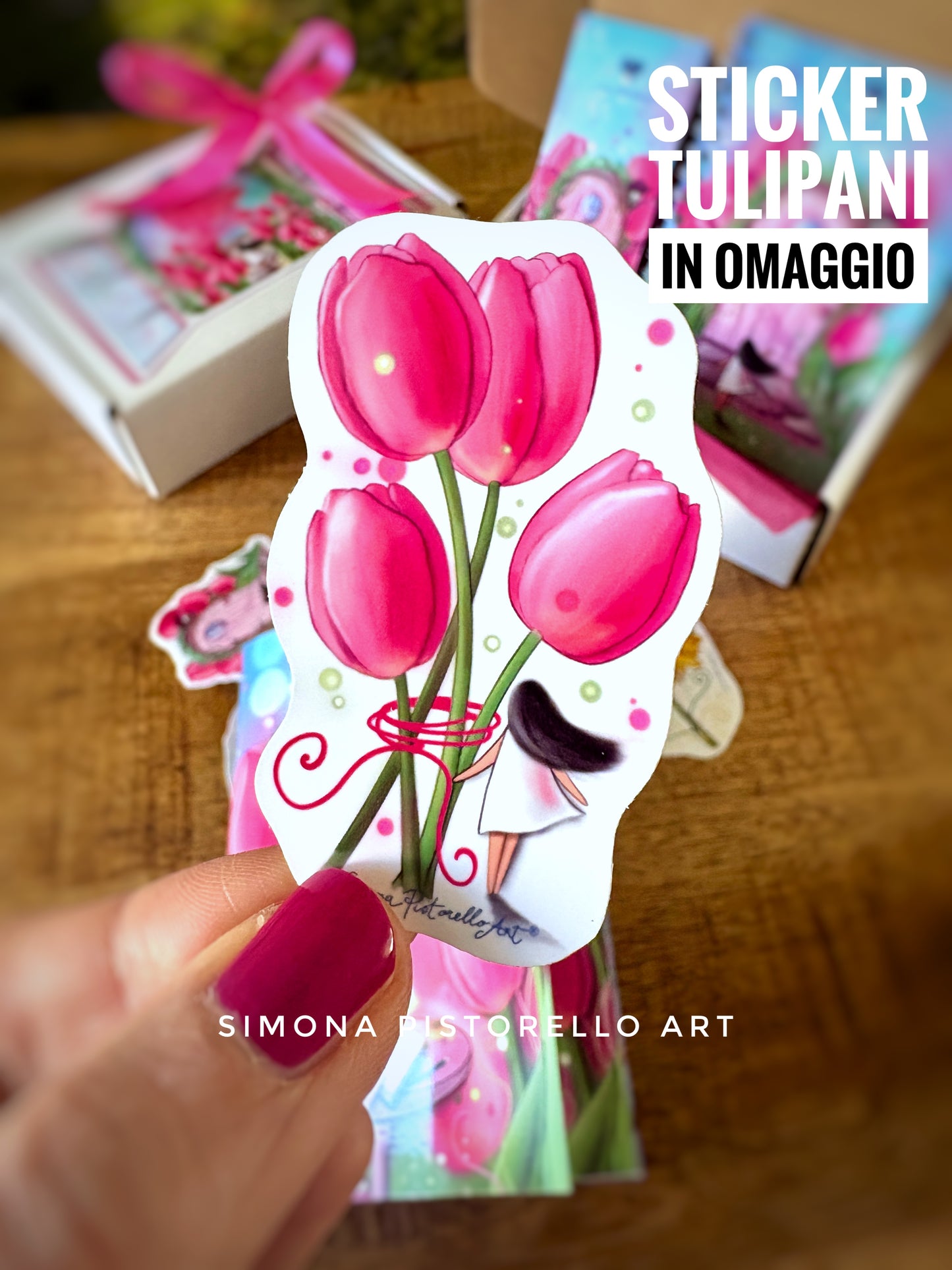 Planner di Primavera - mensile (da marzo a maggio), perpetuo + 1 sticker tulipani in OMAGGIO