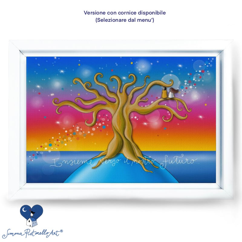 Albero della vita/matrimonio ARCOBALENO- personaggi personalizzabili