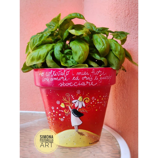 Vaso personalizzato in terracotta