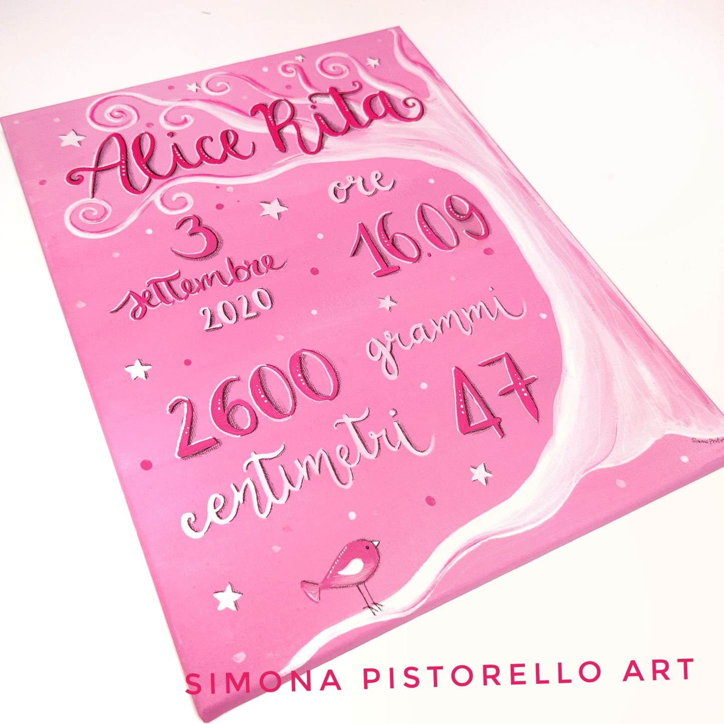 Quadro nascita 30x40 cm