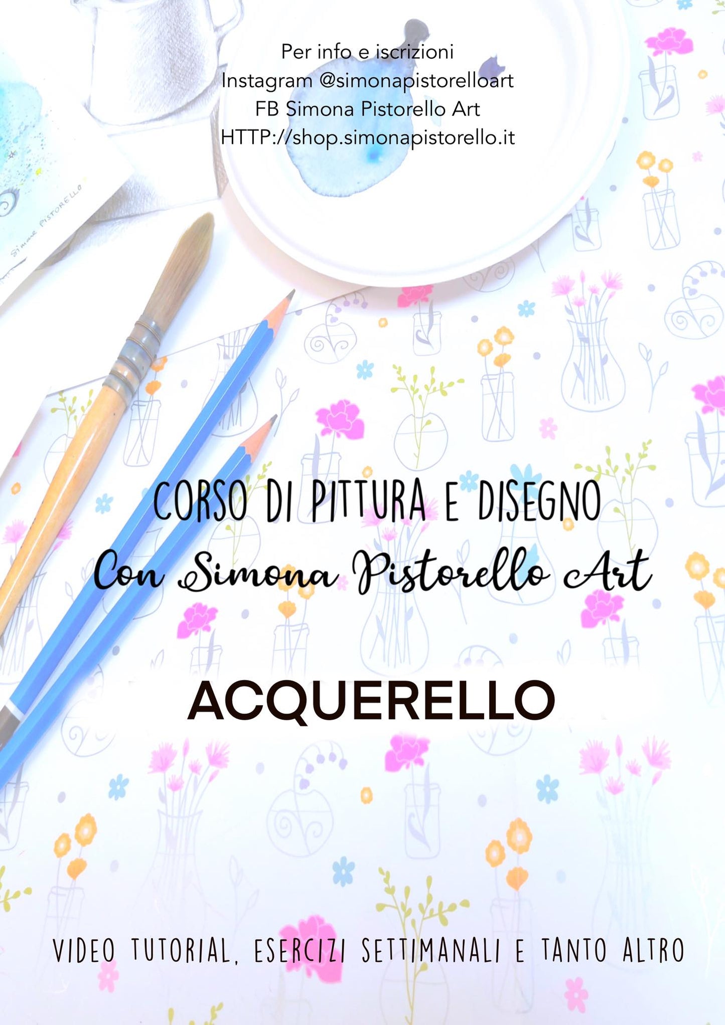 Corso di Pittura e Disegno Online - ACQUERELLO