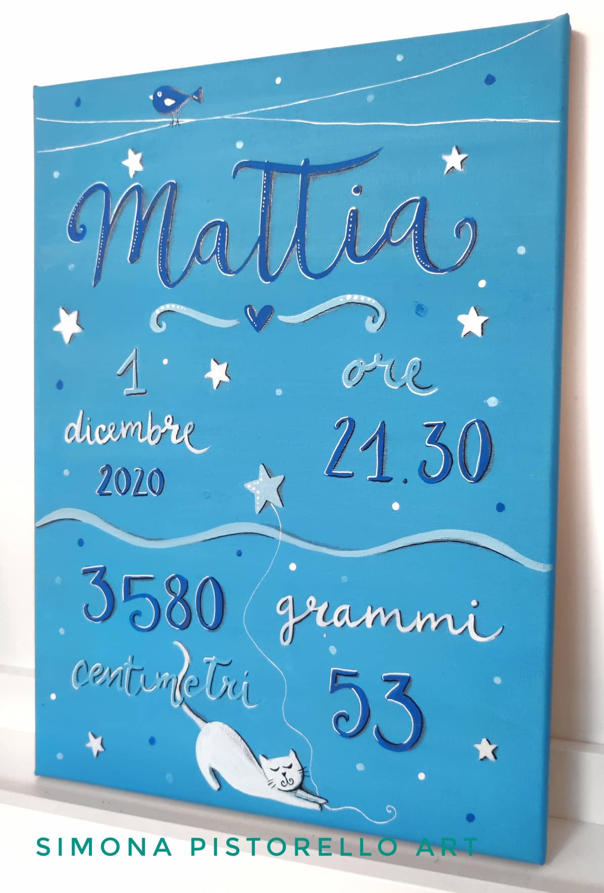 Quadro nascita 30x40 cm