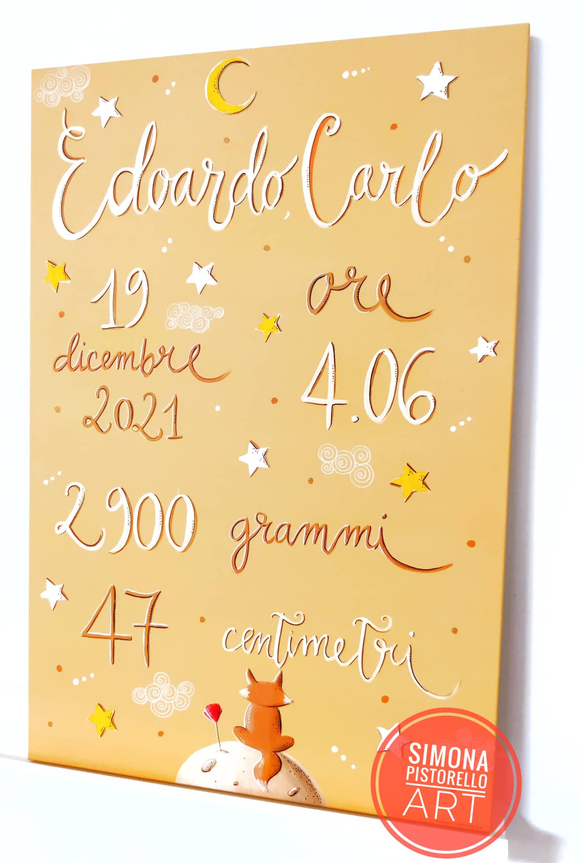 Quadro nascita 30x40 cm