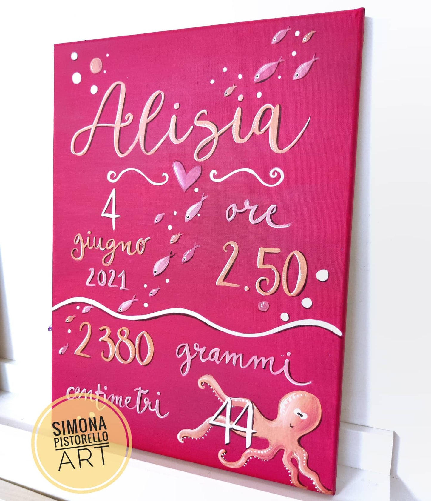 Quadro nascita 30x40 cm