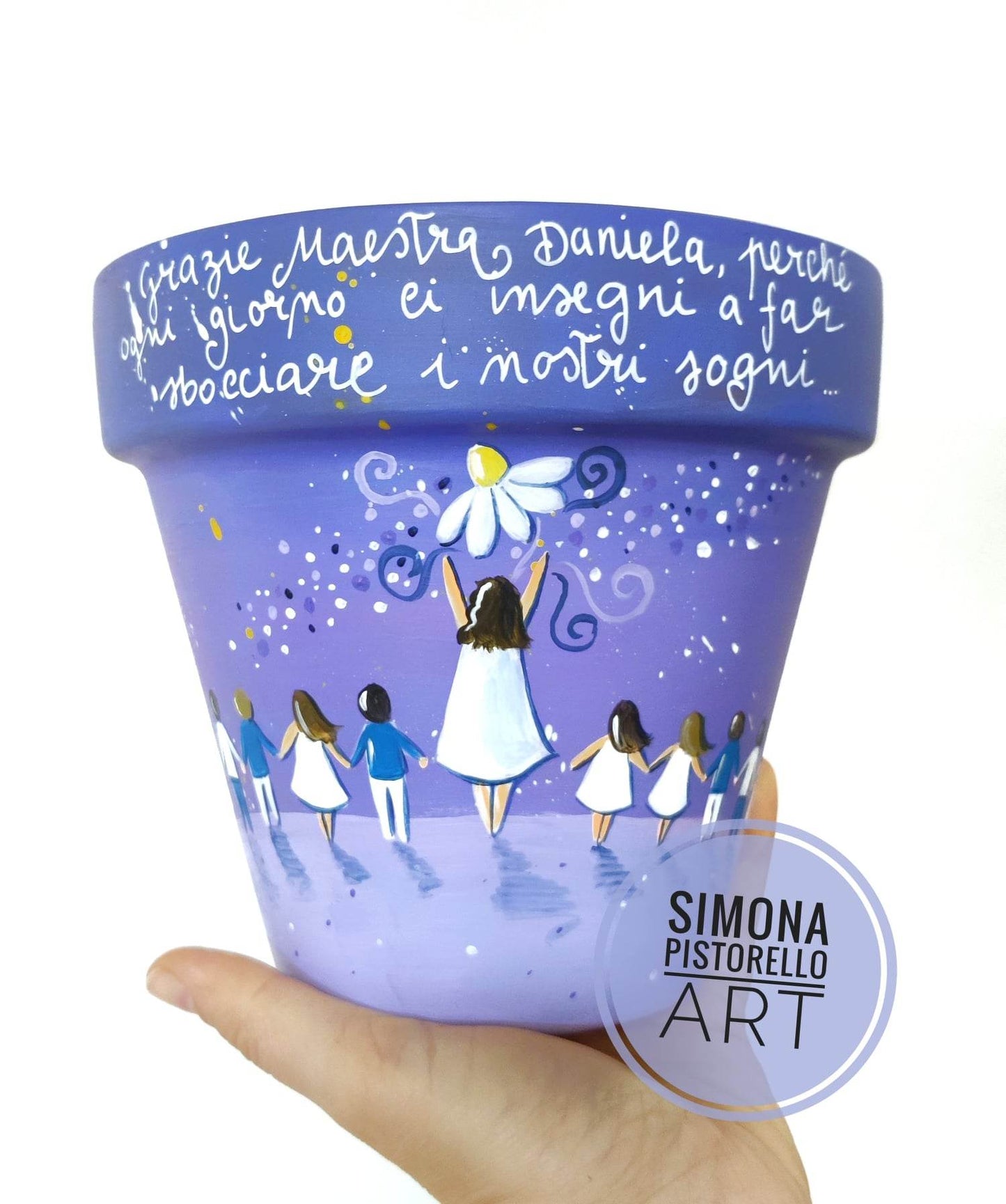 Vaso personalizzato in terracotta