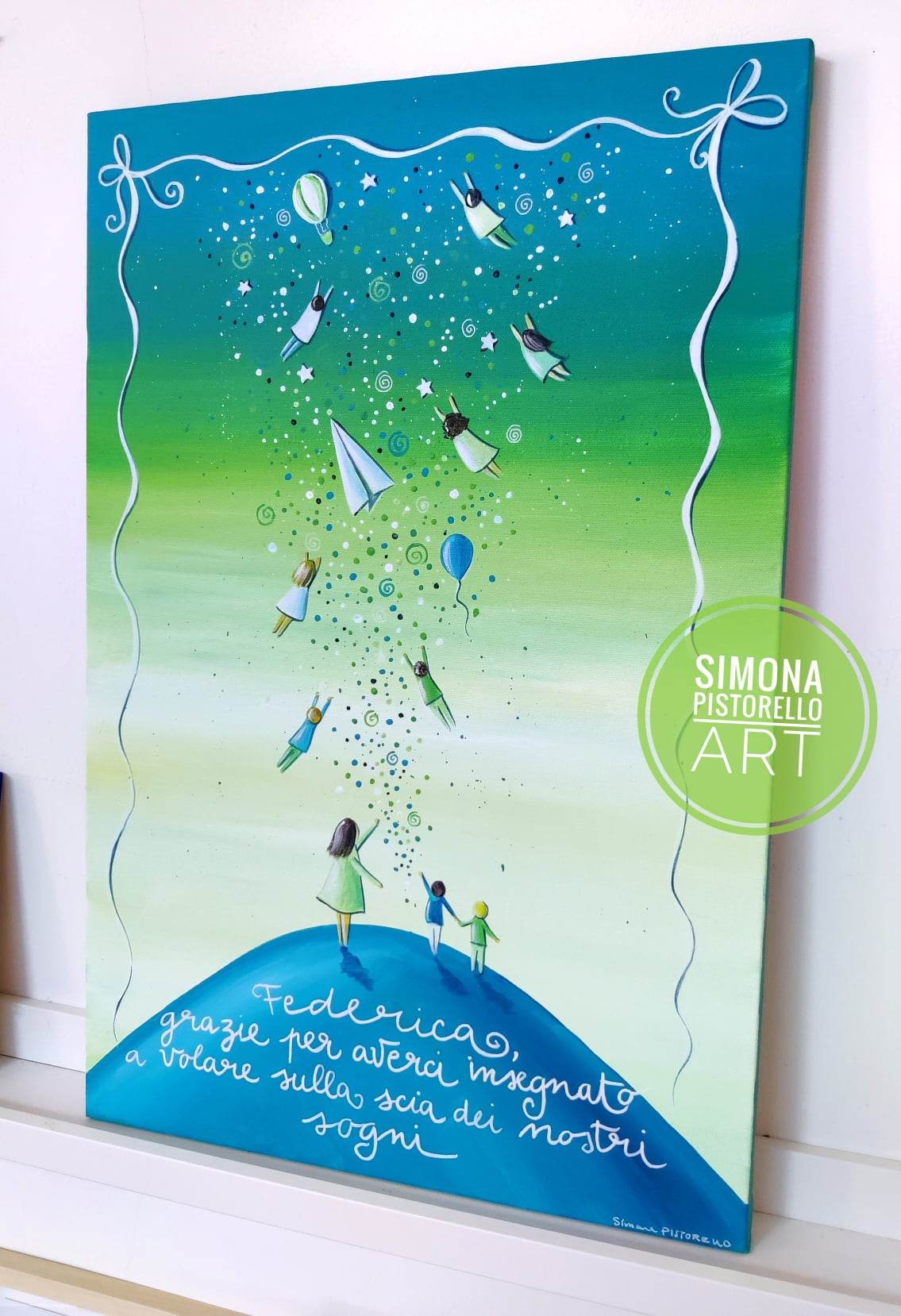 Dipinto INSEGNANTI 6  - personaggi personalizzabili