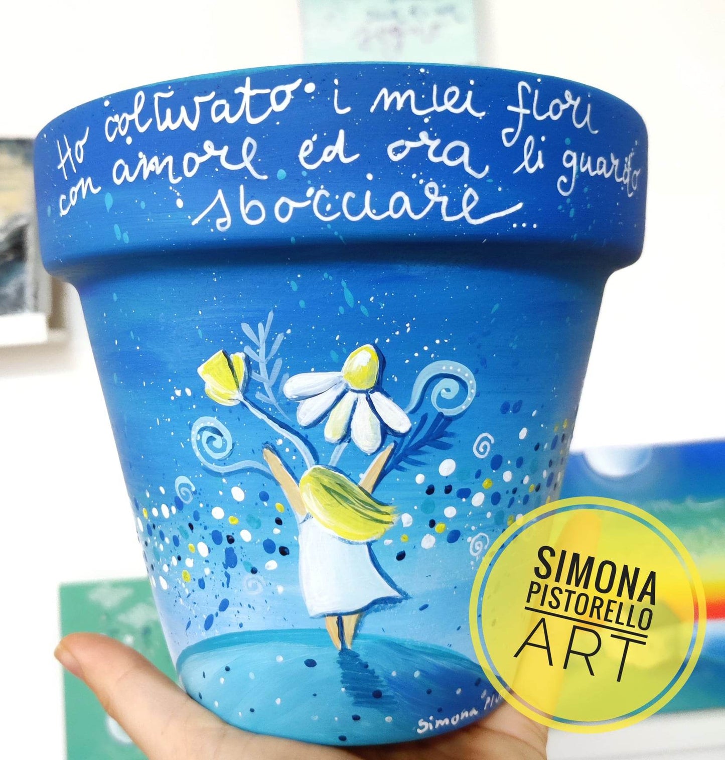 Vaso personalizzato in terracotta