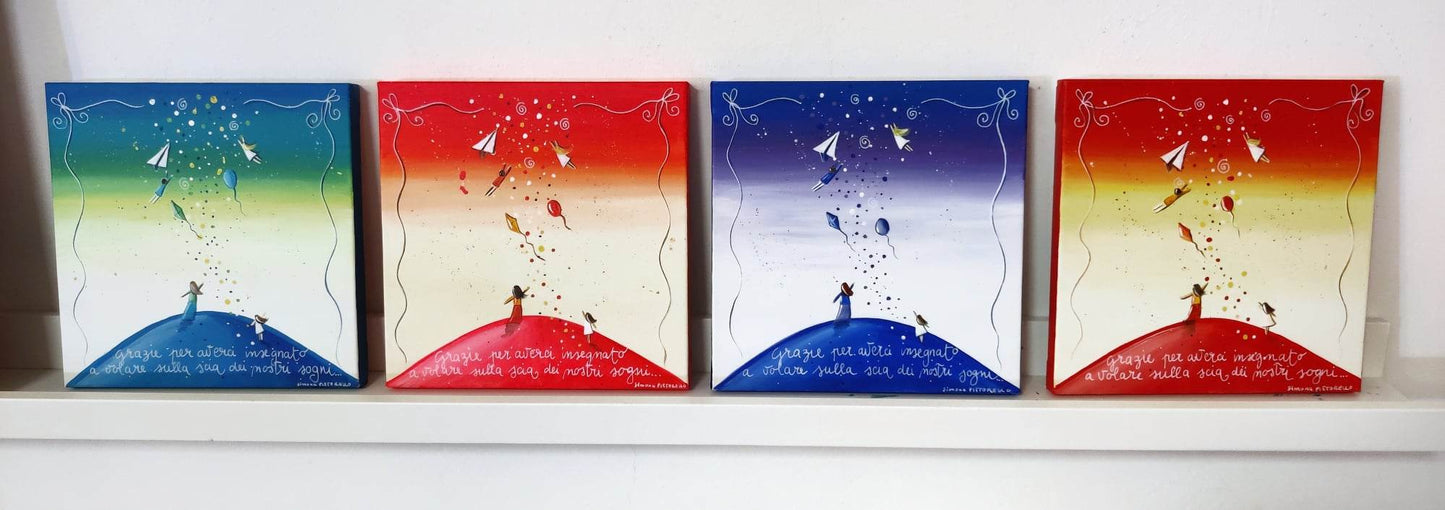 Dipinto INSEGNANTI 6  - personaggi personalizzabili