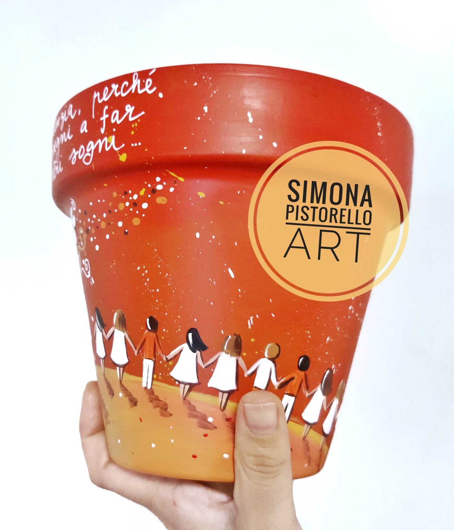 Vaso personalizzato in terracotta per insegnanti