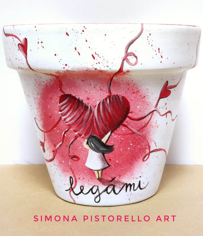 Vaso personalizzato in terracotta