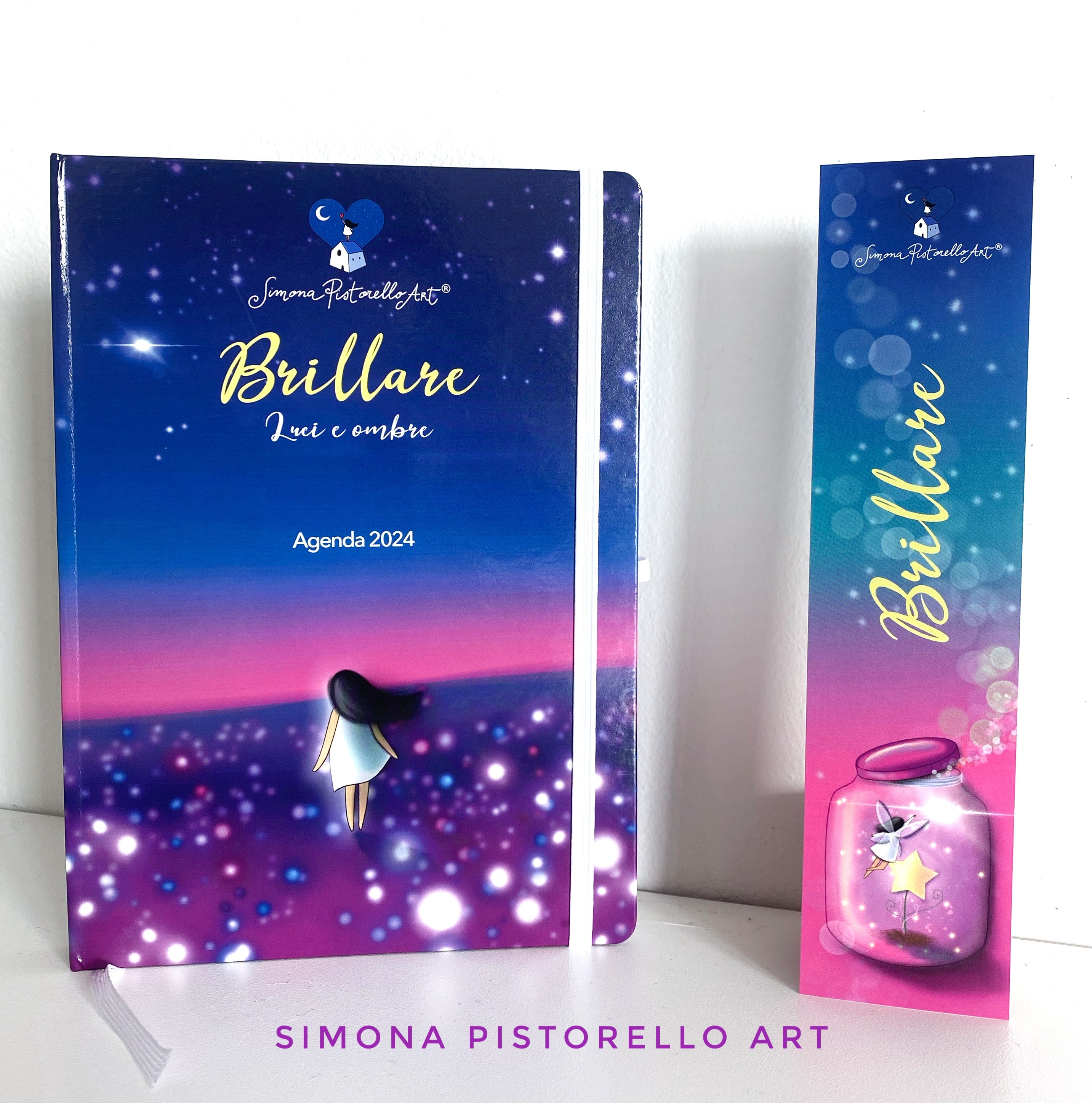 Agenda 2024: Brillare + SEGNALIBRO in omaggio – Simona Pistorello Art